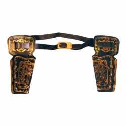 Toppers cowboy holster zwart volwassnen