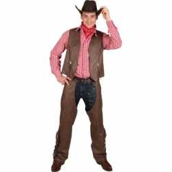 Toppers grote maat cowboy vest chaps