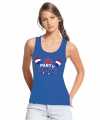 Toppers blauw toppers big party balloons mouwloos shirt dames