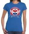 Toppers blauw toppers drinking team t-shirt dames