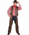 Toppers grote maat cowboy vest chaps