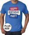 Toppers grote maten toppers happy birthday party heren t-shirt officieel 10137573