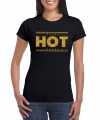 Toppers hot t-shirt zwart gouden glitters dames