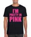 Toppers i am pretty in pink shirt zwart heren