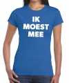 Toppers ik moest mee t-shirt blauw dames