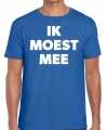 Toppers ik moest mee t-shirt blauw heren