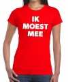 Toppers ik moest mee t-shirt rood dames
