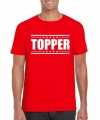 Toppers topper t-shirt rood heren