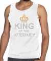 Toppers wit toppers king of the afterparty glitter tanktop shirt heren